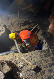 风雨无阻保供水 守岗尽责显担当——工程公司完成万科九里商务中心三地块给水管道工程184.png