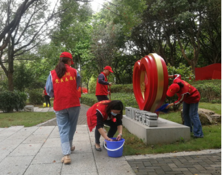 积极推动市民文明行为实践养成 志愿红扮靓党建主题公园382.png