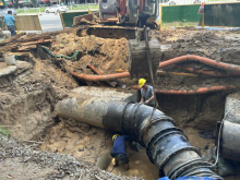 提升民生幸福感 共绘出行新图景——工程公司完成金山大道给水管道一标段迁改任务500.png