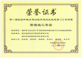 喜讯！福州城建院荣获住建行业数字建造技能竞赛BIM专项赛三等奖108.png