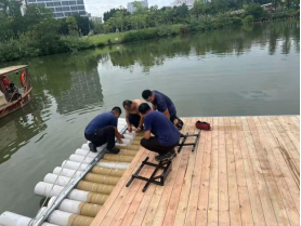 弘扬特色闽都文化 促进福旅繁荣发展 ——水务文旅公司开展竹筏演艺舞台改造工作139.png