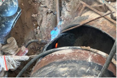 星夜鏖战 水务工程公司助力滨海快线通车——南台大道北段DN600断头管迁改项目完工138.png