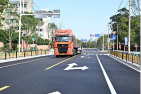 决胜收官战丨供水排水双升级 福州新区滨海水厂配套灵湖路工程一期建成试通车433.png